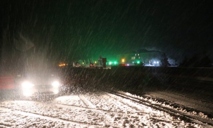 Bolu Dağı’nda kar yağışı etkisini artırdı