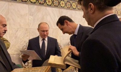 Putin ile Esad Emevi Camii’nde